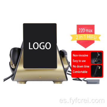 2025 Pro 2 EN 1 Máquina de estiramiento facial y adelgazamiento 22D HIFU MAX no invasiva